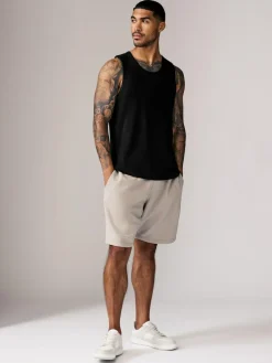 Best Next 100% Cotton Vests 4 Pack Black