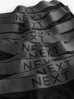 Discount Next Black 10 pack 100% Cotton Trunks