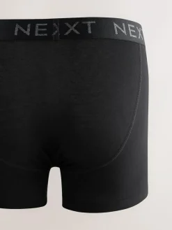 Next Black 5 Pack A-Front Cotton Rich Boxers^ Underwear|Underwear