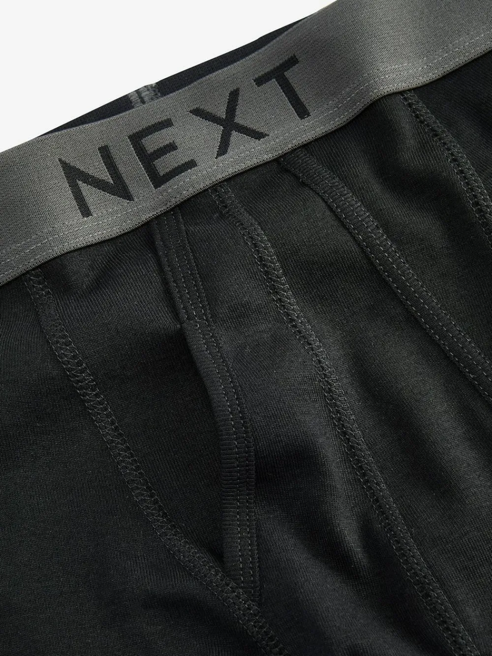 Online Next 10 pack A-Front Pure 100% Cotton Boxers Black