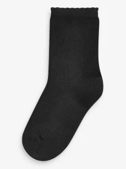 Online Next 5 Pack Cotton Rich Cushioned Sole Ankle Socks Black