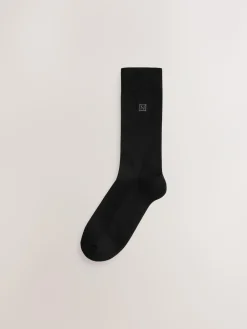 New Next 10 Pack Cushioned Sole Comfort Socks Black