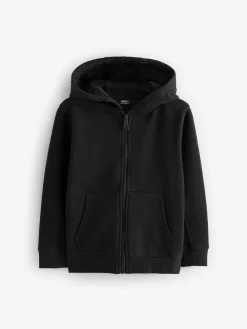 Next Black 1 Pack Plain Zip Through Hoodie (3-16yrs)^BOY Sweatshirts & Hoodies