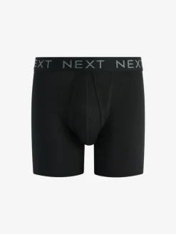 Next Black 15 Pack Sports Longer Length A-Front Boxers^ Underwear|Underwear