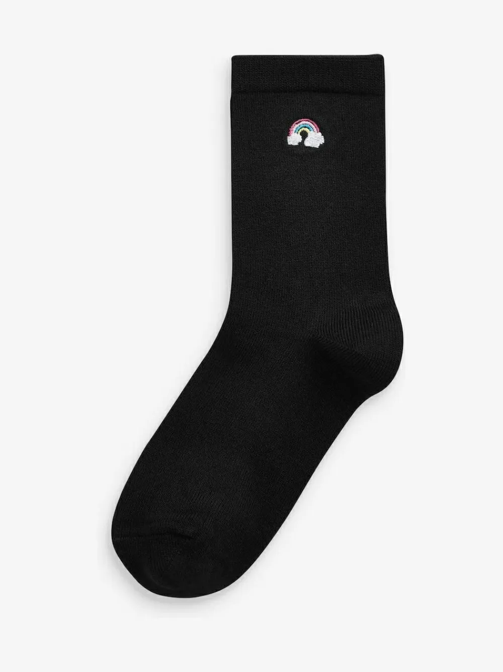 Next Black 5 Pack Unicorn Embroidered Ankle Socks^ Socks & Tights|Socks & Tights