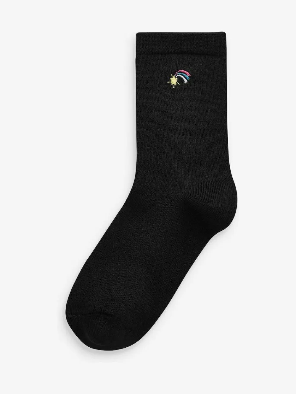 Next Black 5 Pack Unicorn Embroidered Ankle Socks^ Socks & Tights|Socks & Tights