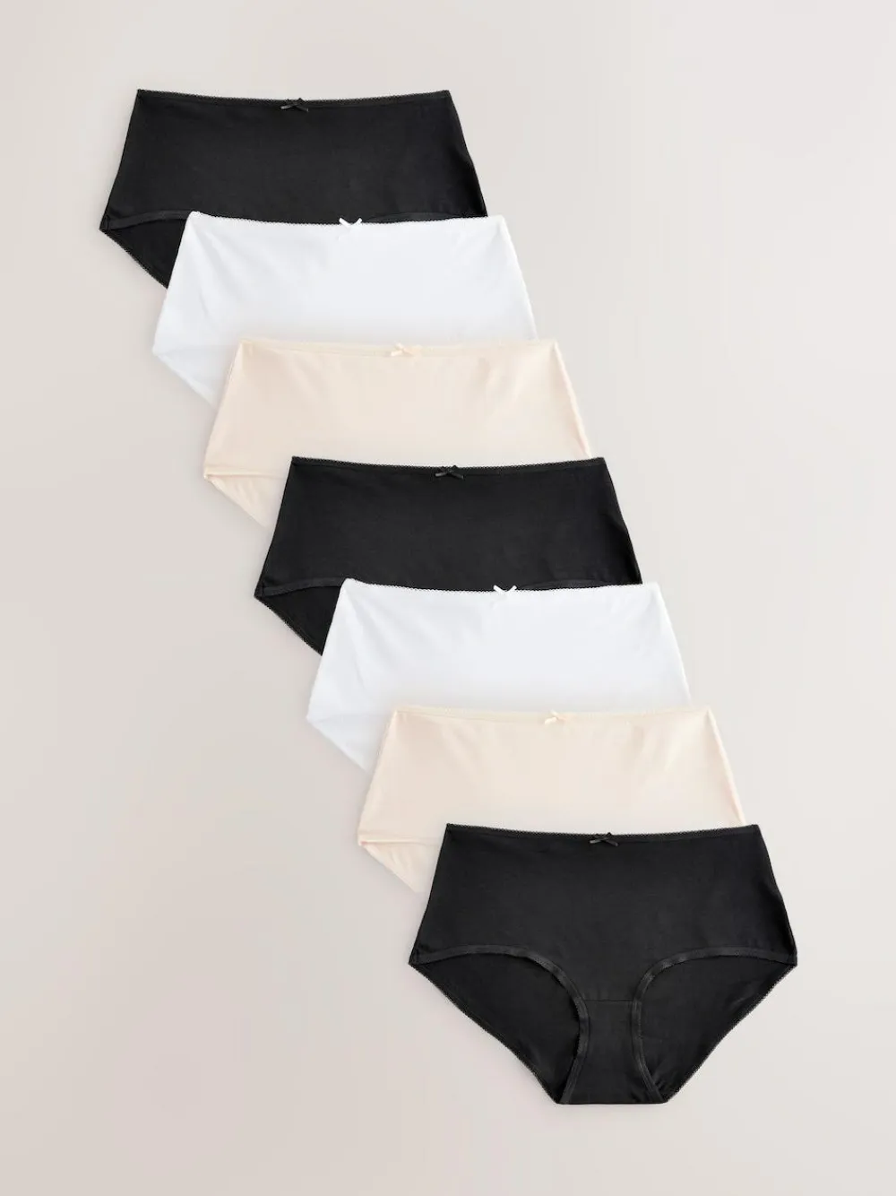 Next Midi Cotton Rich Knickers 7 Pack^Women Panties|All Lingerie