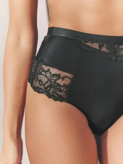 Sale Next Tummy Control Light Shaping High Waist Thongs 2 Pack Black / Praline Nude