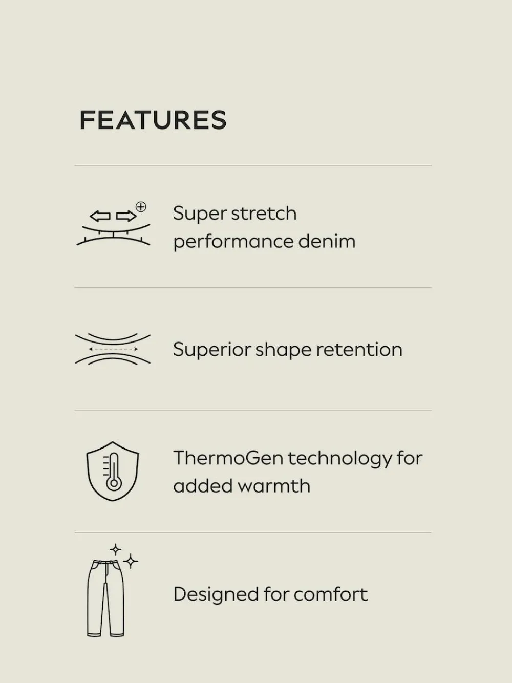 Next Black - ThermoGen Straight Fit Motionflex Jeans^ Jeans|Jeans