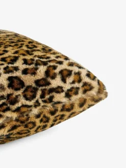 Next Black 50 x 50cm Faux Leopard Print Faux Fur Cushion^ Cushions & Throws