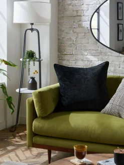 Discount Next Black 59 x 59cm Soft Velour Cushion