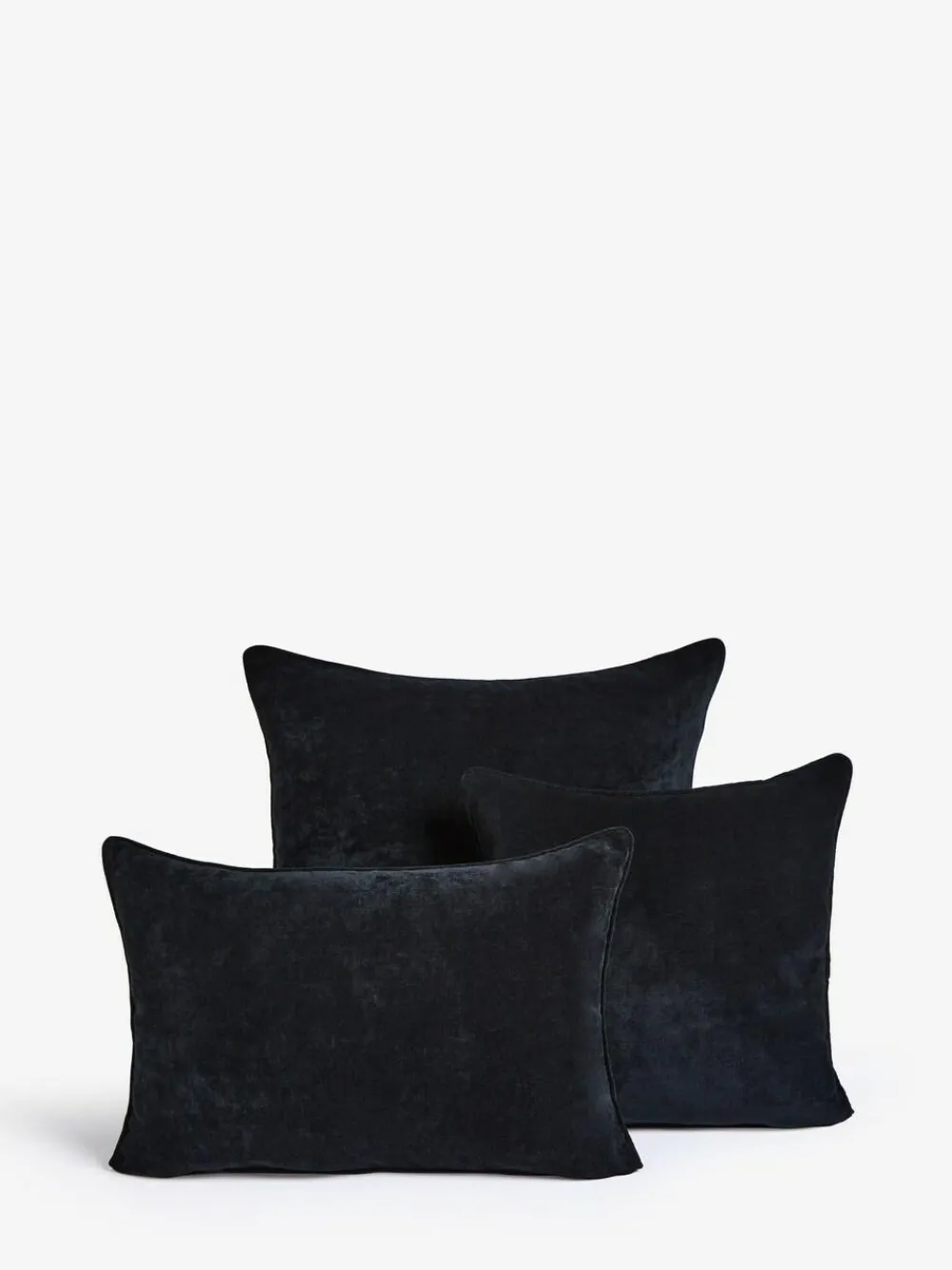 Discount Next Black 59 x 59cm Soft Velour Cushion