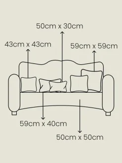 Discount Next Black 59 x 59cm Soft Velour Cushion