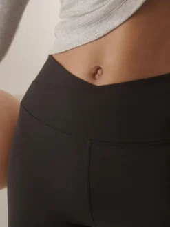 Next Black Active Balance Wrap Front Flared Leggings^Women Leggings & Sweatpants