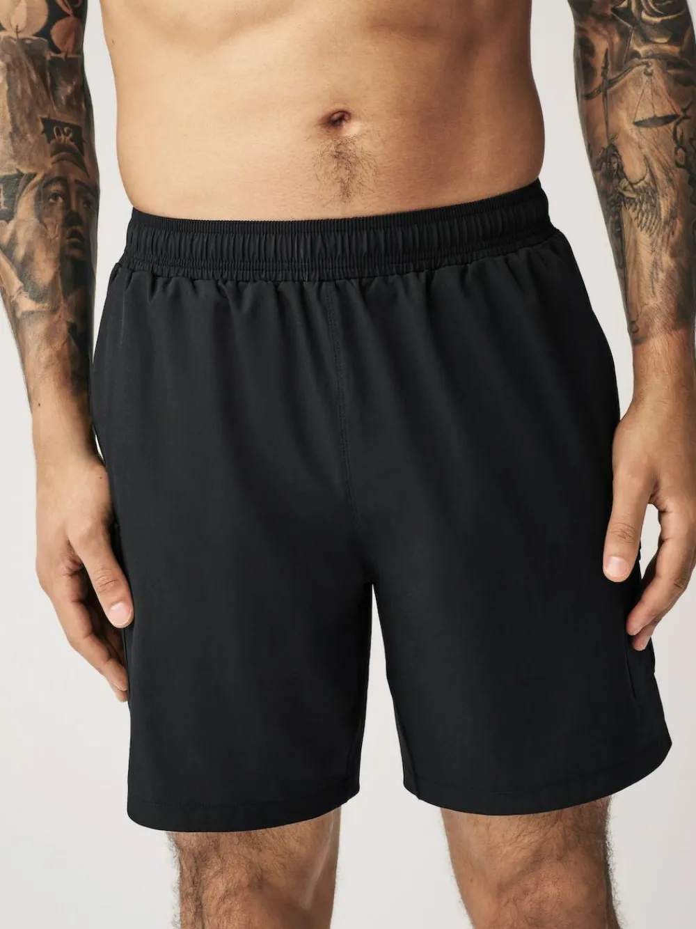 New Next Active Cargo Gym Training Shorts Black