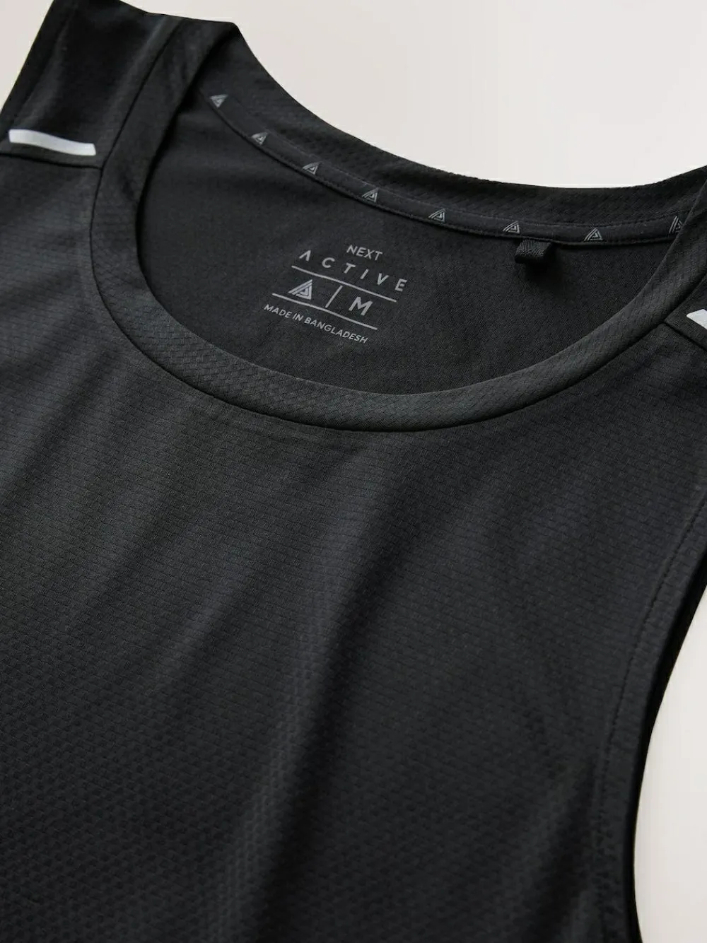 New Next Active Gym Textured Training Vest Black