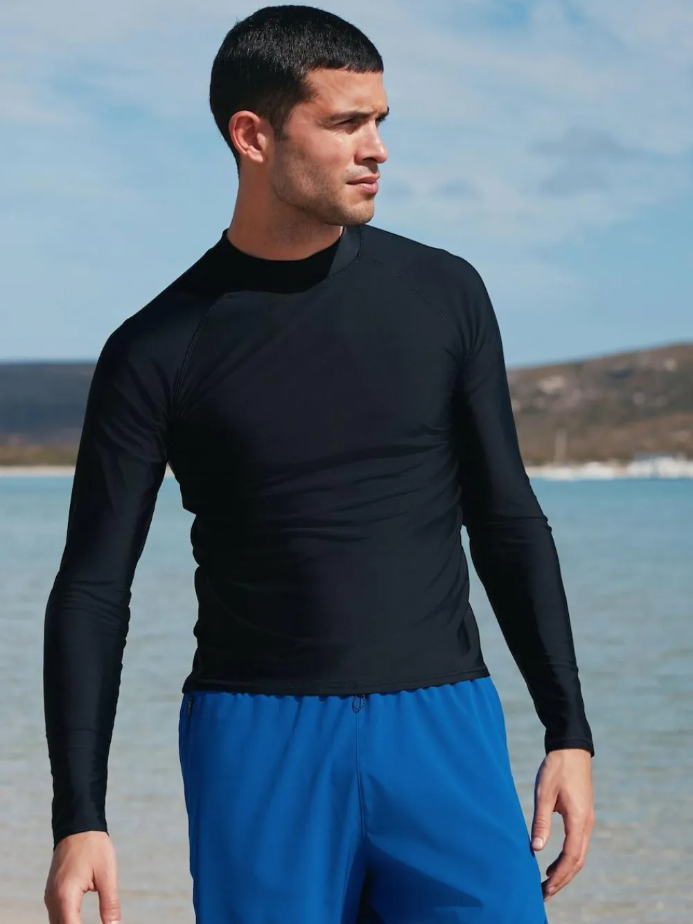 New Next Black Active Long Sleeve Rash Vest