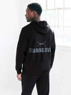 New Next Black Active Training Division Hoodie