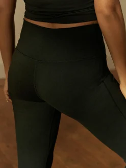 Sale Next Black Active Wrap Waist Flared Leggings