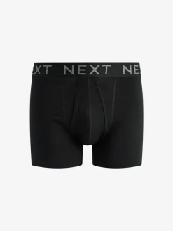 Next Black A-Front Boxers 10 Pack^ Underwear|Underwear
