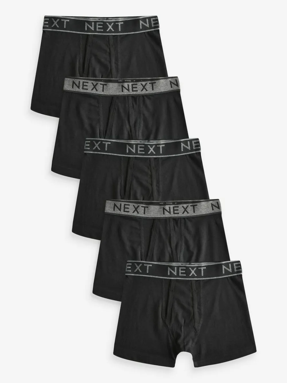 Next Black A-Front Trunks 5 Pack (3-16yrs)^BOY Underwear