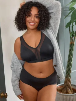 Outlet Next B-H Total Support Non Wire Ultimate Comfort Bra Black