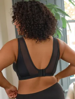 Outlet Next B-H Total Support Non Wire Ultimate Comfort Bra Black