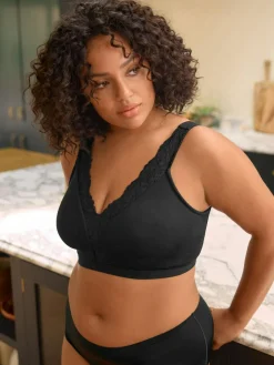 Next B-H Total Support Ultimate Comfort Supersoft Non Pad Non Wire Bra Black