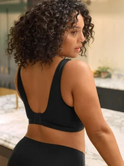 Next B-H Total Support Ultimate Comfort Supersoft Non Pad Non Wire Bra Black