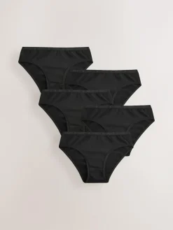 New Next Bikini Briefs 5 Pack (5-16yrs) Black