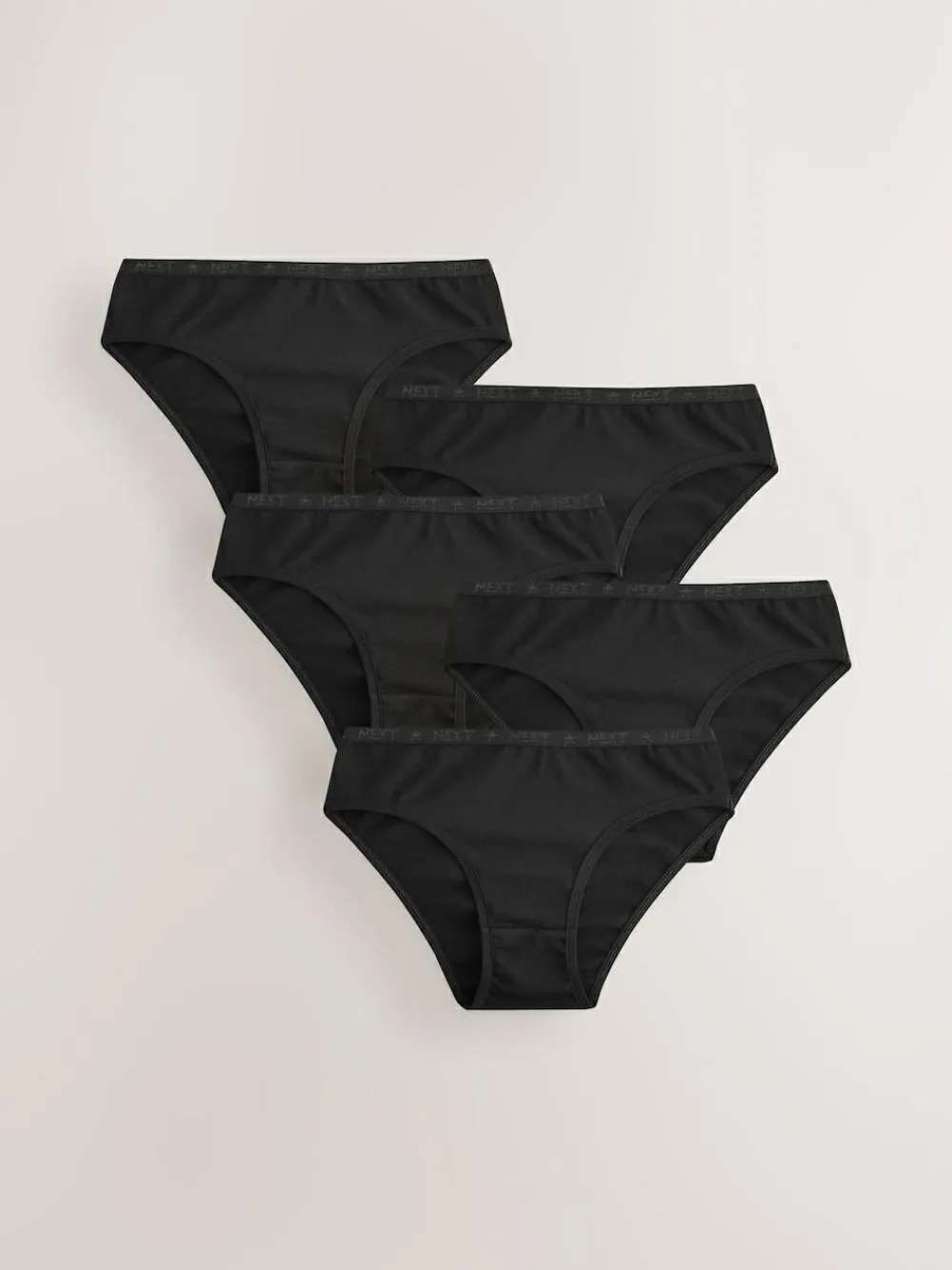 New Next Bikini Briefs 5 Pack (5-16yrs) Black