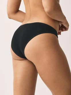 Next Black Bikini Cotton Rich Knickers 5 Pack^Women Panties|All Lingerie