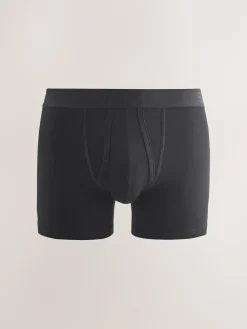 Next Black Blue/Brown Waistbands A-Front Boxers 10 Pack^ Underwear|Underwear