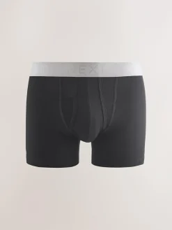 Next Black Blue/Brown Waistbands A-Front Boxers 10 Pack^ Underwear|Underwear