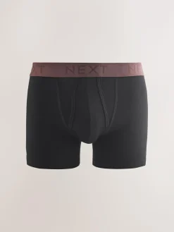 Next Black Blue/Brown Waistbands A-Front Boxers 10 Pack^ Underwear|Underwear