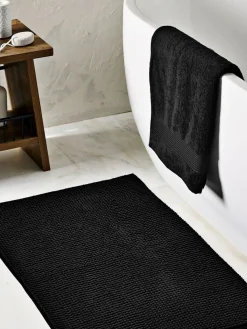 Next Black Bobble Bath Mat^ Towels & Bathmats