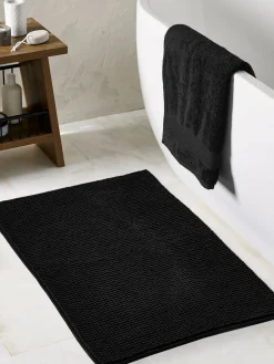 Next Black Bobble Bath Mat^ Towels & Bathmats
