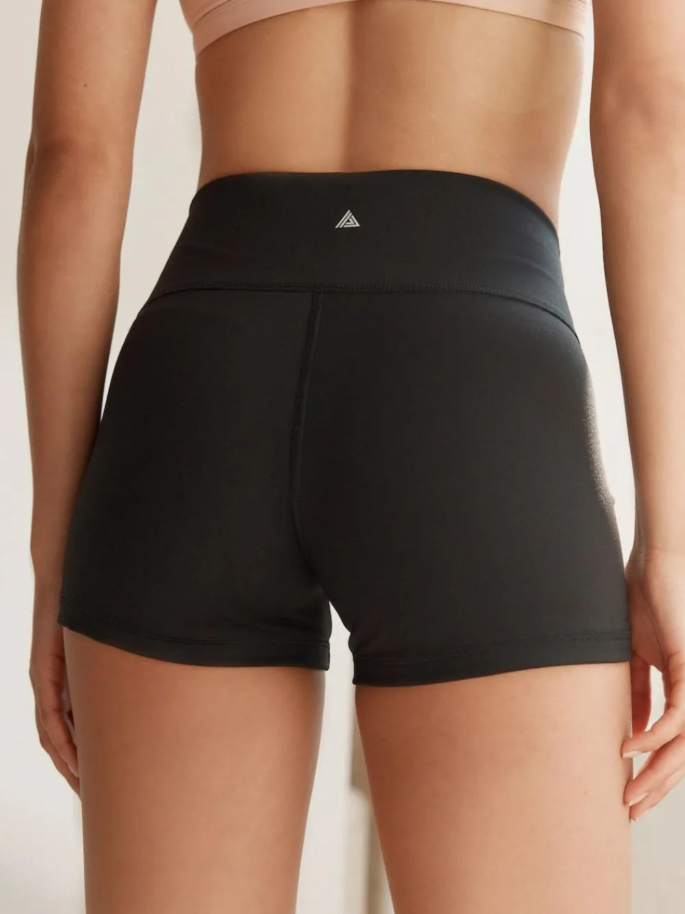 Next Black Booty Sports Dry Tech Tummy Control Shorts^Women Shorts