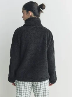 Discount Next Black Borg Half Zip Fleece