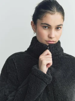 Discount Next Black Borg Half Zip Fleece