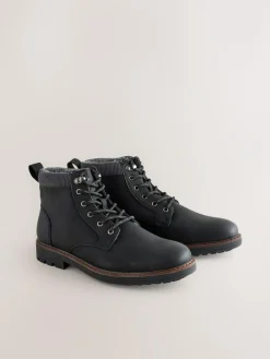 Next Borg Lined Cord Trim Boots^ Boots|Boots