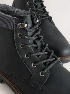 Next Borg Lined Cord Trim Boots^ Boots|Boots
