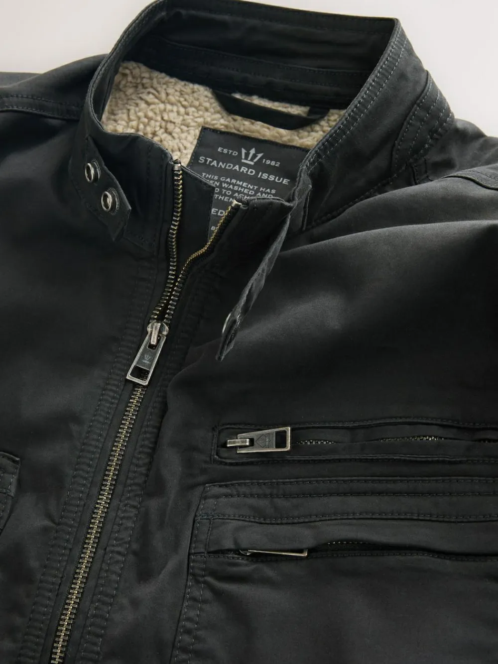 Next Borg Lined Zip Through Funnel Jacket^ Coats & Jackets|Coats & Jackets