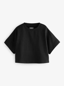 Online Next Boxy T-Shirt (3-16yrs) Black