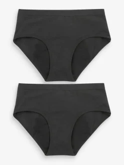 Best Next Black Briefs 2 Pack Teen Heavy Flow Period Pants (7-16yrs)