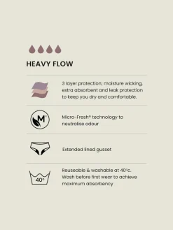 Best Next Black Briefs 2 Pack Teen Heavy Flow Period Pants (7-16yrs)