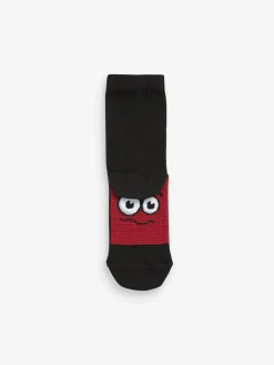 Discount Next Black/ Bright Faces Cotton Rich Socks 7 Pack