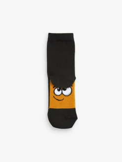 Discount Next Black/ Bright Faces Cotton Rich Socks 7 Pack