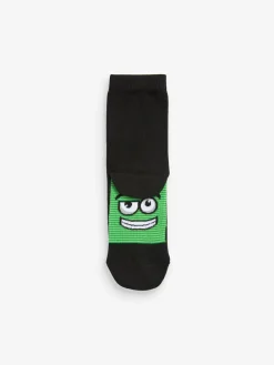 Discount Next Black/ Bright Faces Cotton Rich Socks 7 Pack