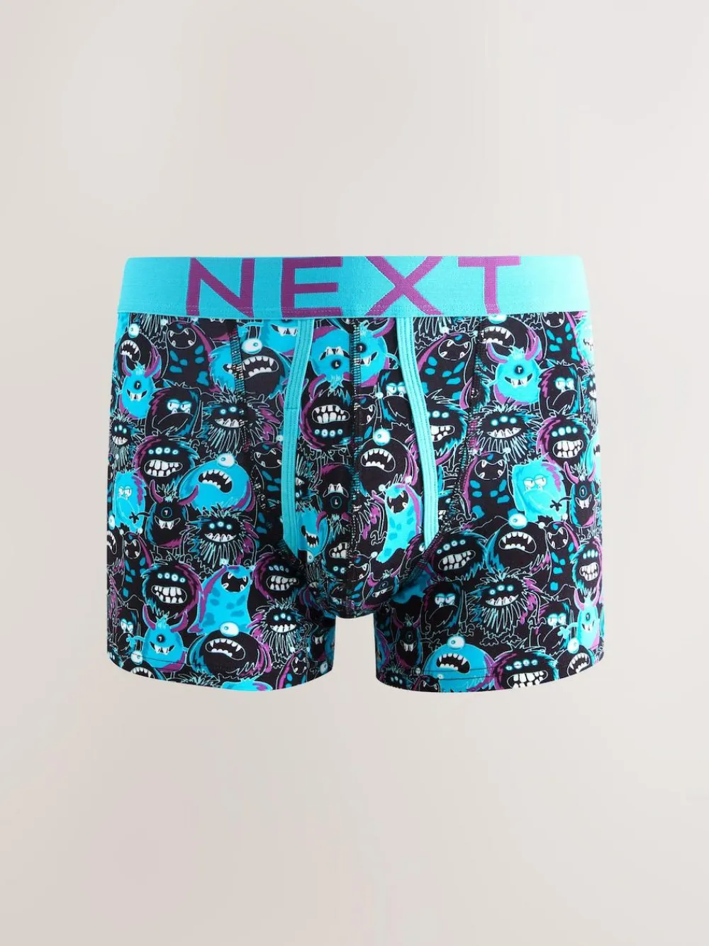 Online Next Black Bright Monster A-Front Boxers